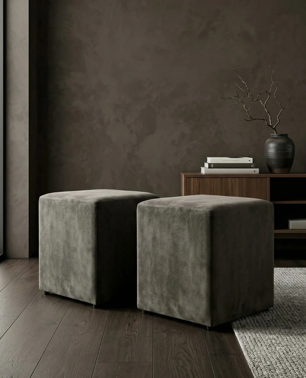 Puff Design em Veludo